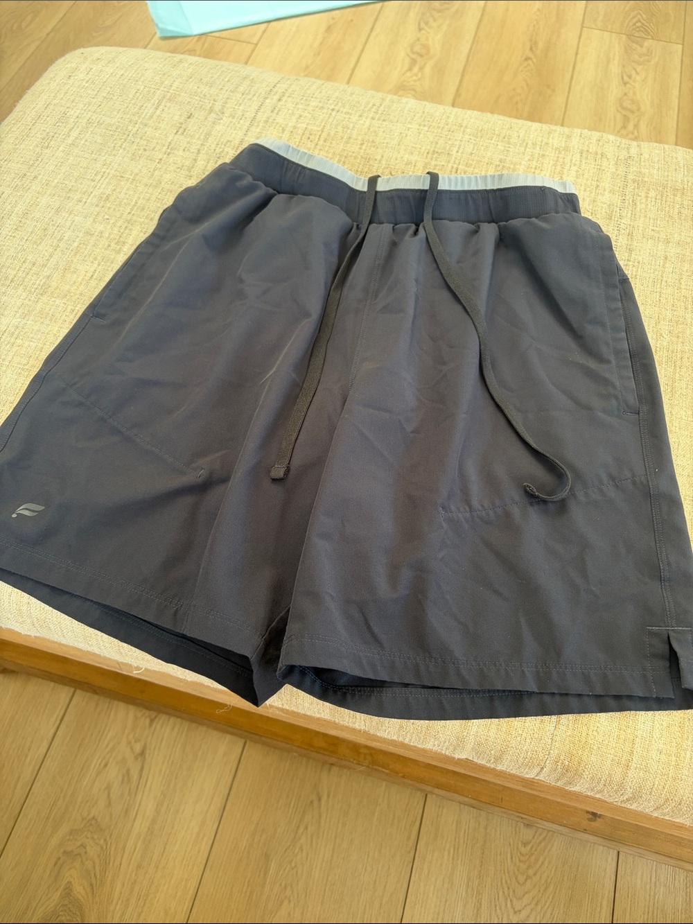 Fabletics black Men's Drawstring Athletic Shorts -